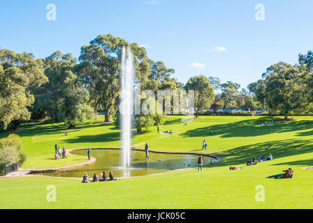 KINGS PARK, WESTERN AUSTRALIA – MAY 28, 2017: The Pioneer Women's Memorial is located in the Western Australian Botanic Garden, within Kings Park, Per Stock Photo