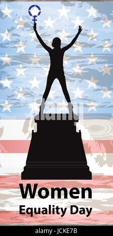 Womens Equality Day USA on August 26. Banner Design Poster Web Page ...