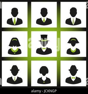 Vector people icons Stock Vector