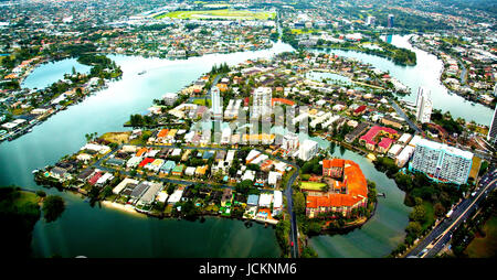 Gold Coast canal development Stock Photo