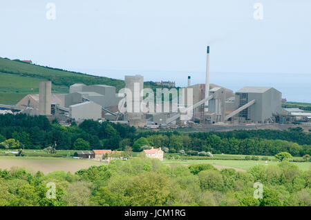 whitby potash mine operated by Cleveland Pot ash in the north yorkshire the only potash mine in the uk moors produces fertiliser for intensive farming Stock Photo