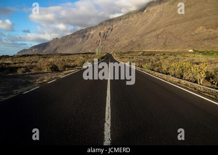 endless road in el golfo valley, el hierro Stock Photo