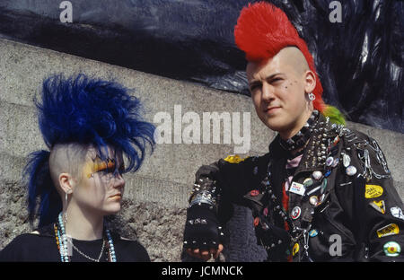 London punks circa 1980's Stock Photo