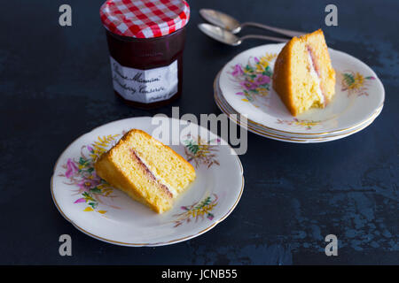 Victoria Sponge Stock Photo