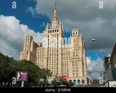 the Stalin building - Red Gates Building, one of the Seven Sisters buildings, Moscow, Russia, Europe Stock Photo