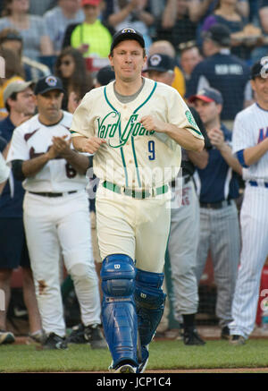 United States Senator Chris Murphy (Democrat of Connecticut) is introduced prior to the 56th Annual Congressional Baseball Game for Charity where the Democrats play the Republicans in a friendly game of baseball at Nationals Park in Washington, DC on Thursday, June 15, 2017. Sen. Murphy will play at catcher. Credit: Ron Sachs/CNP/MediaPunch (RESTRICTION: NO New York or New Jersey Newspapers or newspapers within a 75 mile radius of New York City) Stock Photo