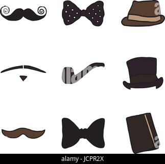 Vector image of fathers belongings Stock Vector
