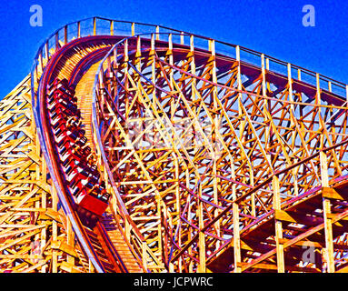 Painting roller coaster hi res stock photography and images Alamy