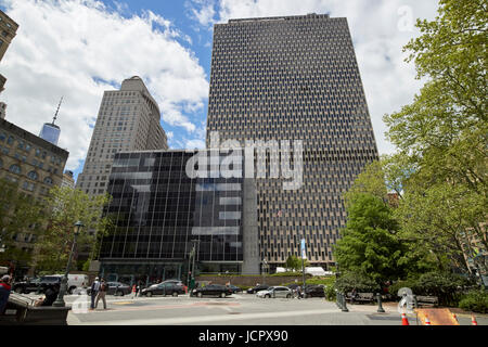 The James L. Watson us court of international trade and jacob j javits federal office building civic center New York City USA Stock Photo