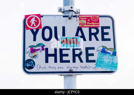 You are Here sign Stock Photo