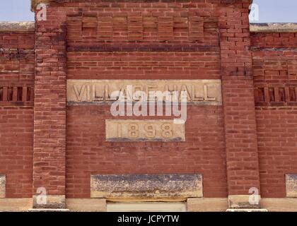 Old brick building facade Stock Photo