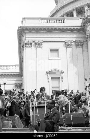 On April 22, 1971, Vietnam veteran Lt. John Kerry at the 1971 Mayday antiwar demonstration at the US Capitol. Stock Photo