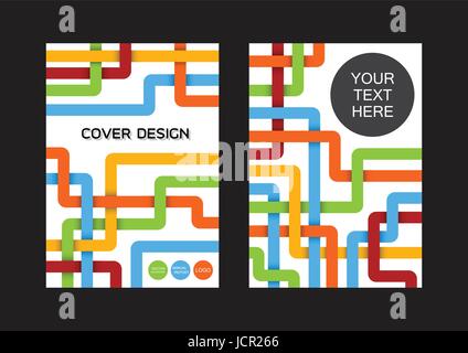 modern book cover, isolated on white background Stock Vector