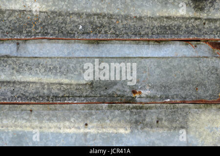 Abstract galvanized iron texture pattern background. Corrugated metal texture surface, galvanized rusty steel background Stock Photo