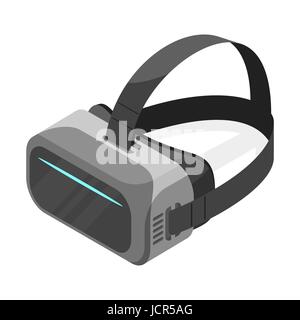 Isometric 3d vector illustration of virtual reality glasses. Isolated on white background. Stock Vector