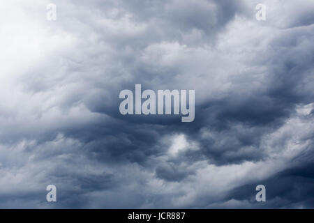 Dark thunderstorm clouds before rain Stock Photo
