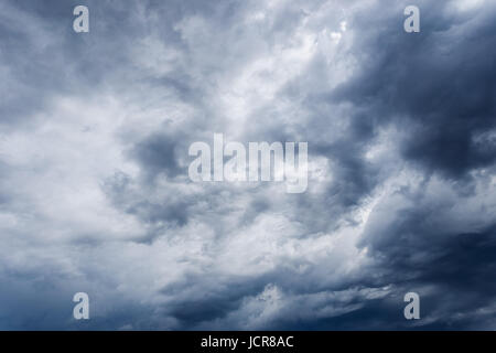 Dark thunderstorm clouds before rain Stock Photo