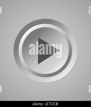 White shaded plastic button vector template Stock Vector