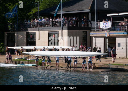 Oxford Eights boat races, Oxford, United Kingdom Stock Photo