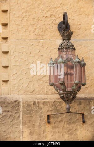 exterior lamp, Santa Barbara County Courthouse, Santa Barbara, California Stock Photo