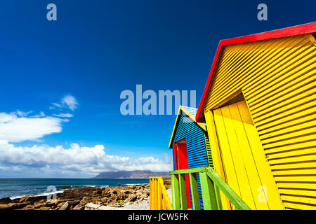 Beach houses in St.James South Africa Stock Photo