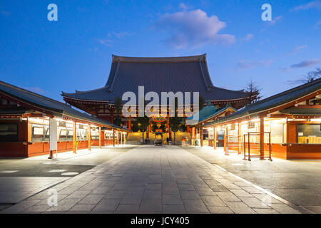 Tokyo, Japan - December 31, 2016: Sensoji is a Buddhist temple located in Asakusa. It is one of Tokyo's most colorful and popular temples. Stock Photo