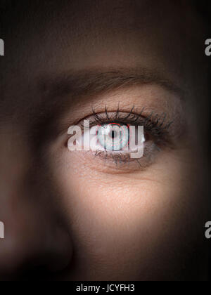 biometric retina security scan Stock Photo