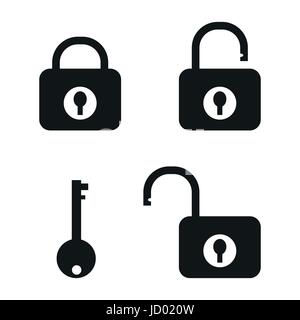 Key icon isolated on white background.vector illustration. Stock Vector