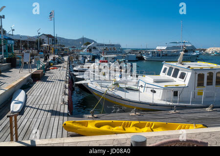 Latchi, harbour,  marina, near Polis, west Coast, Cyprus Stock Photo