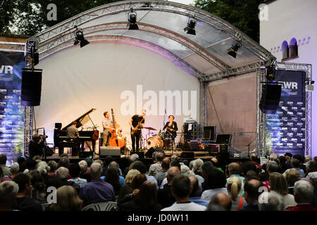 Worms, Germany. 17th June 2017. Marius Neset and his backing band perform live at the 2017 Jazz and Joy Festival in Worms. Credit: Michael Debets/Alamy Live News Stock Photo