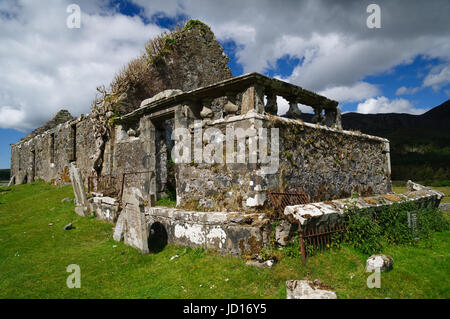 The ruins of Cill Chriosd (Christ's Church or 'Kilchrist'), Strath, Skye, Scotland. Stock Photo