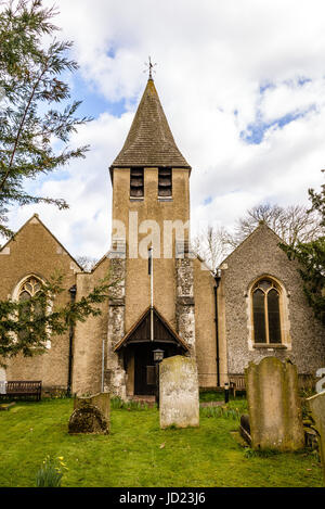 St Michael & All Angels Church, Church Hill, Wilmington, Kent, England Stock Photo