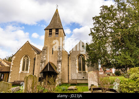 St Michael & All Angels Church, Church Hill, Wilmington, Kent, England Stock Photo