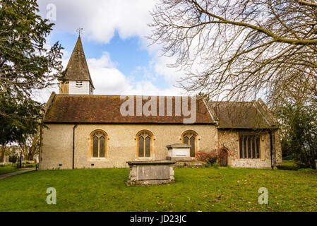 St Michael & All Angels Church, Church Hill, Wilmington, Kent, England Stock Photo