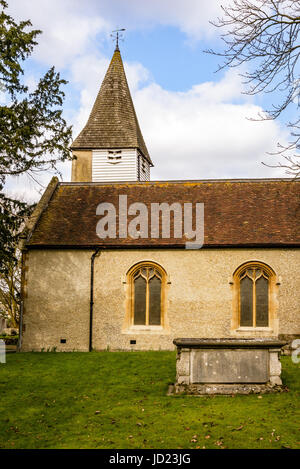 St Michael & All Angels Church, Church Hill, Wilmington, Kent, England Stock Photo