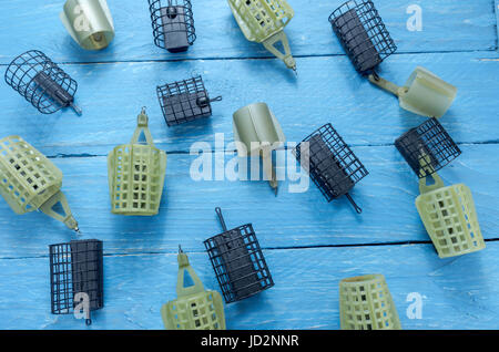 Group Of Metal Fishing Feeders Stock Photo 146235815 Alamy