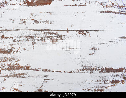 Old wooden white texture surface with brown crack Stock Photo