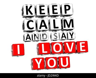 keep calm and say i love you