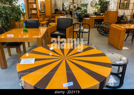 Vienna, Austria, Wide Angle View, Shopping Shops, recycled antique furniture shop interior  'Galerie Ambiente » on display,  (Stephanplatz) Stock Photo