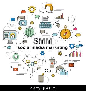 Social Media Marketing Stock Vector