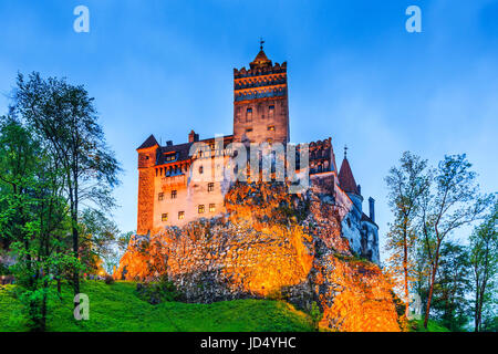 Brasov, Transylvania. Romania. The medieval Castle of Bran, known for the myth of Dracula. Stock Photo