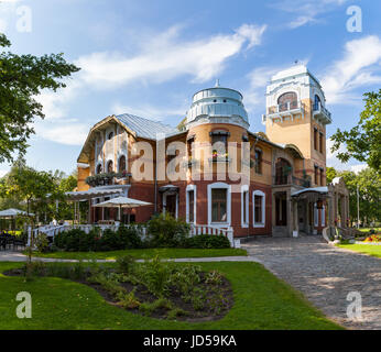 PARNU, ESTONIA - AUGUST 15, 2016: Luxury villa (manor house) and resort, modern style. Stock Photo