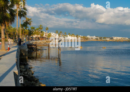 Paphos harbour, tourist area,  sea front,  Cyprus Stock Photo