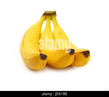 A bunch of bananas close-up view on white background Stock Photo - Alamy