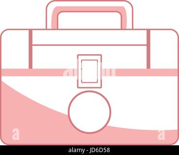 kit first aid health equipment hospital emergency Stock Vector