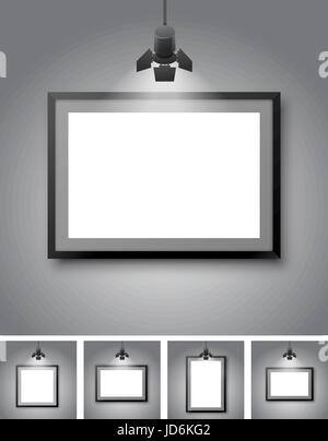 Gallery room Stock Vector