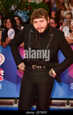 Toronto, Ontario, Canada. 18th June, 2017. POST MALONE arrives at the 2017 iHeartRADIO MuchMusic Video Awards at MuchMusic HQ on June 18, 2017 in Toronto Credit: Igor Vidyashev/ZUMA Wire/Alamy Live News Stock Photo