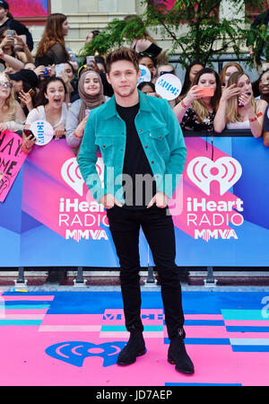 Toronto, ON, Canada. 18th June, 2017. 18 June 2017 - Toronto, Ontario, Canada. Niall Horan arrives on the pink carpet at the 2017 iHeartRadio MuchMusic Video Awards at MuchMusic HQ. Photo Credit: Brent Perniac/AdMedia Credit: Brent Perniac/AdMedia/ZUMA Wire/Alamy Live News Stock Photo