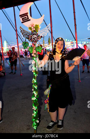 Las Vegas, Nevada, June 18, 2017 - Day 3, edc Festival - photo credit: Ken Howard/Alamy Stock Photo
