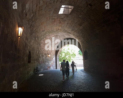 Nuremberg fortress tunel Stock Photo